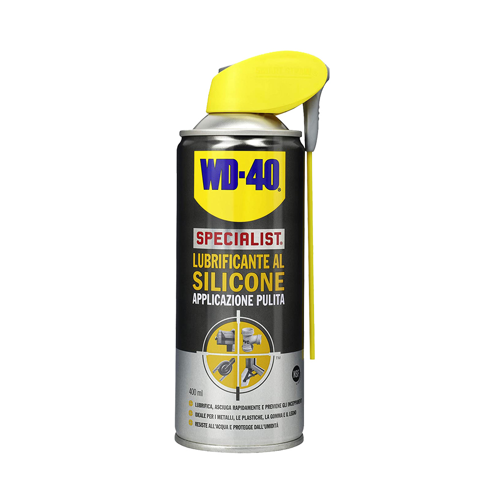 Lubrificante al silicone applicazione pulita wd-40 specialist 400 ml.