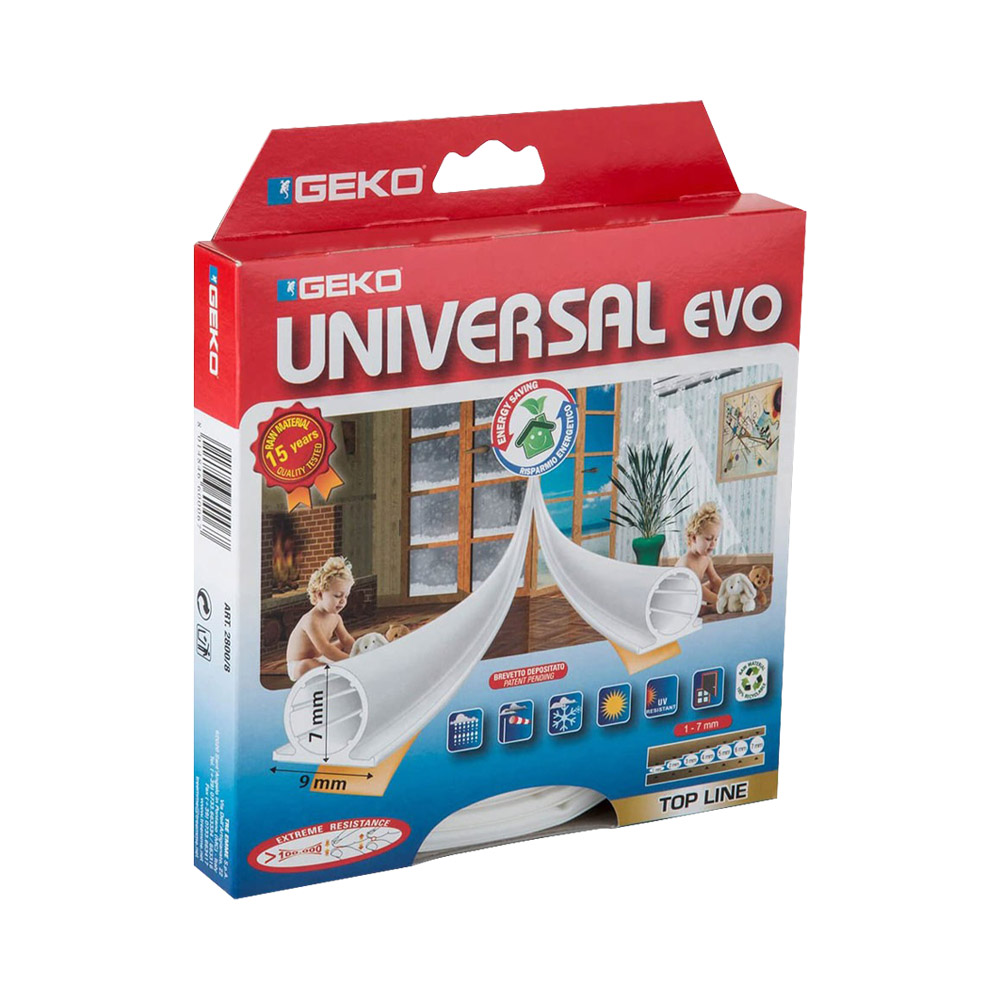 Parafreddo al Silicone Universal Evo GEKO Bianco - 7x9 MM x 6 MT