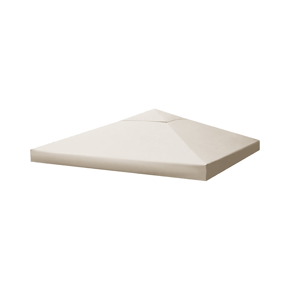 Top di Ricambio per Gazebo - Poliestere Beige - FERLIVING 3x3 MT