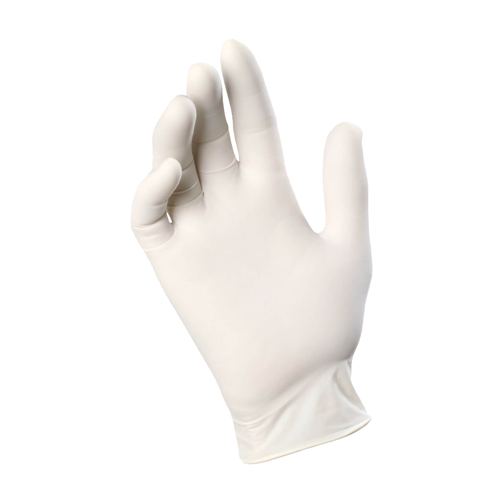 Guanti in Lattice Spessorati e Lubrificati 0,10 mm Tg.S Bianco FERWORK - 100 Pz