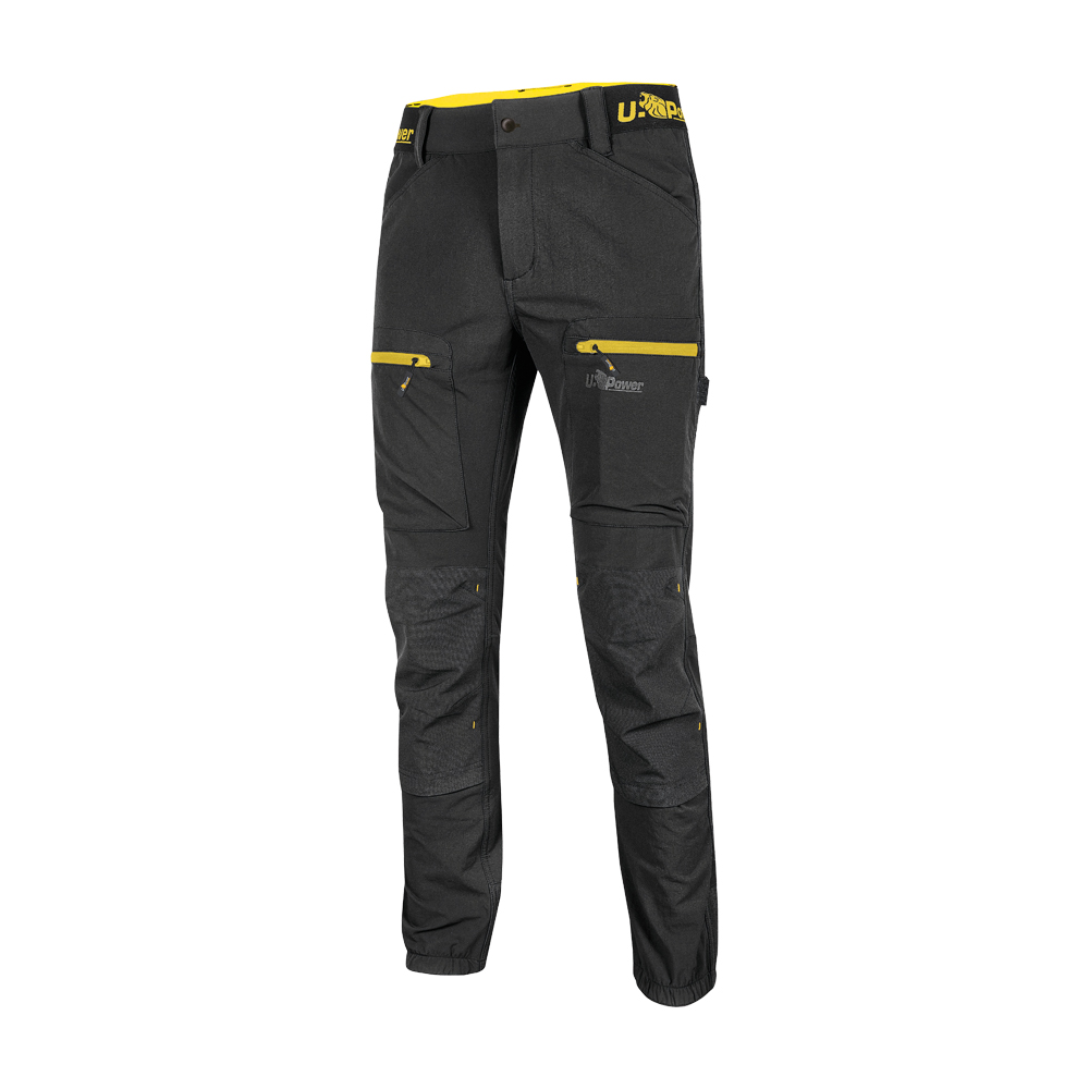 Pantaloni da lavoro harmony black carbon u-power - taglia m.