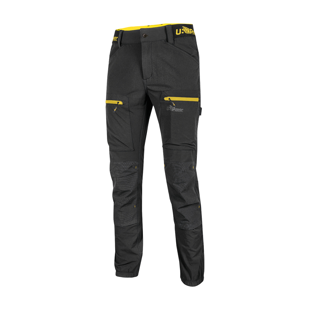 Pantaloni da lavoro harmony black carbon u-power - taglia l.