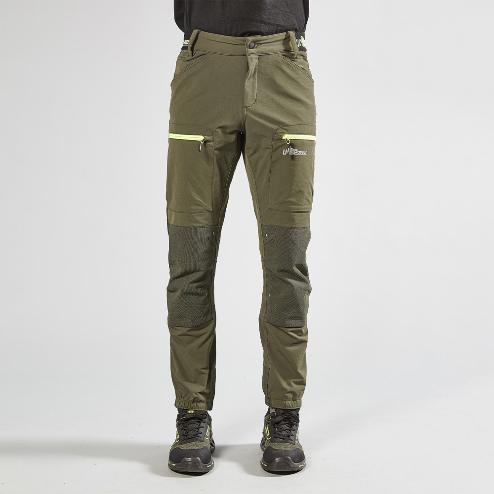 Pantaloni da Lavoro Harmony Dark Green Carbon U-POWER - Taglia M