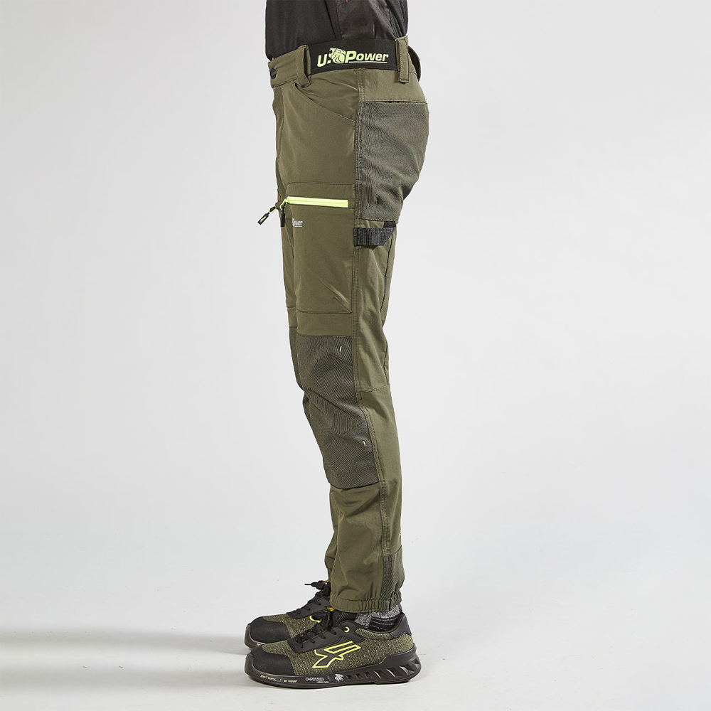 Pantaloni da Lavoro Harmony Dark Green Carbon U-POWER - Taglia M