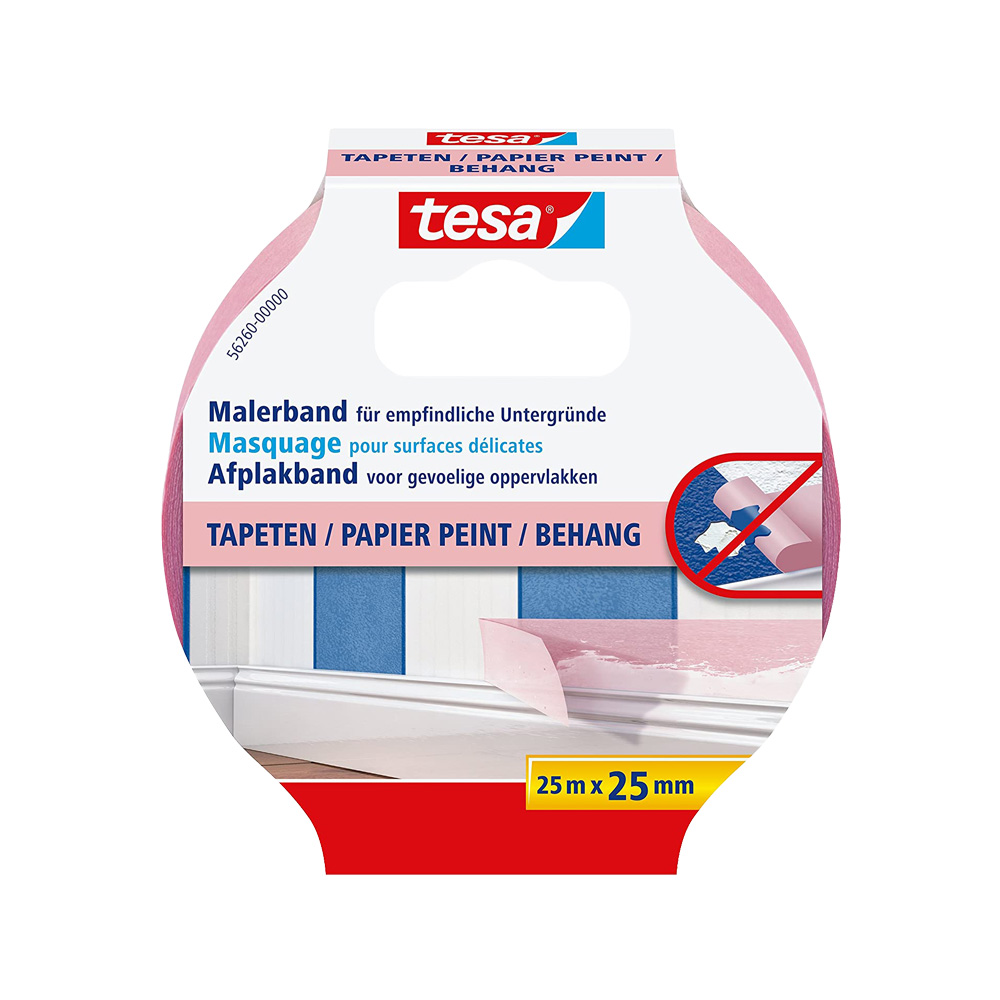 Nastro Maschera Professional Rosa TESA 50 mt x 25 mm