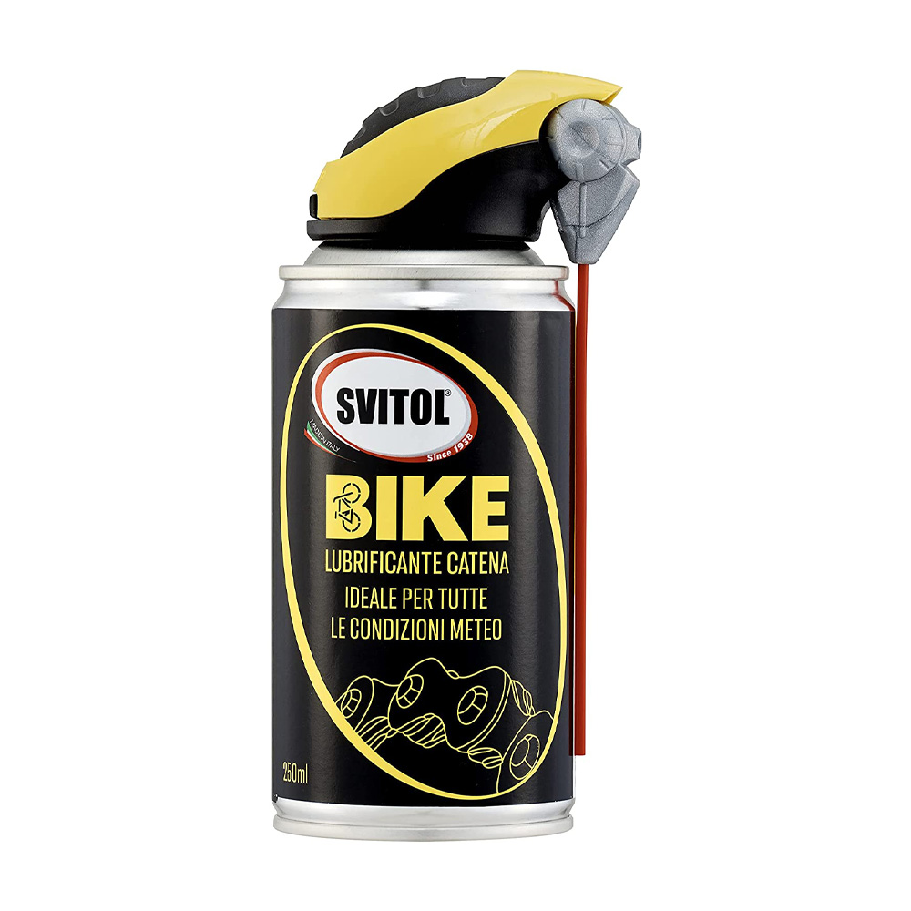 Lubrificante catena spray 250 ml svitol bike - erogatore di precisione incluso.