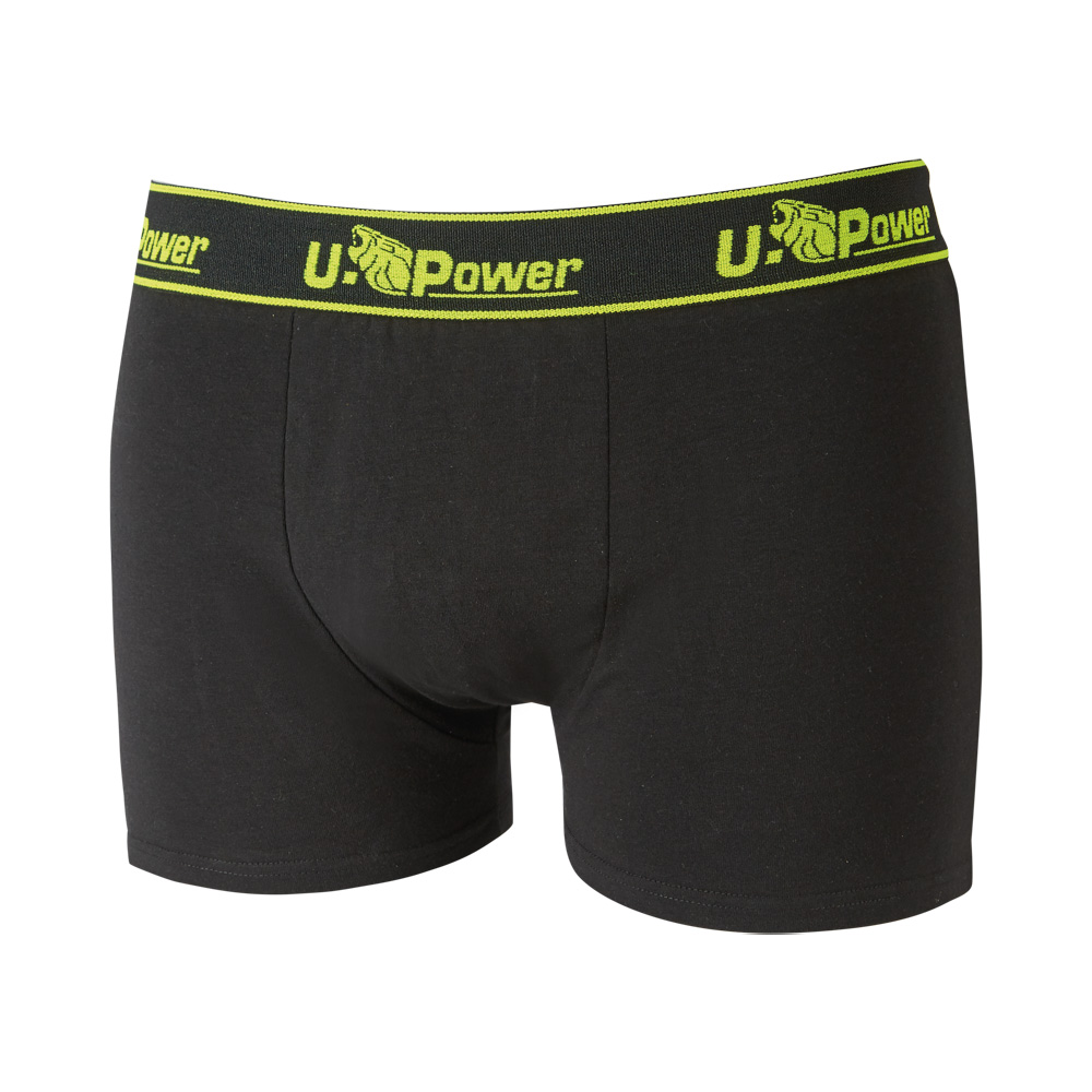 Boxer skin in cotone asphalt grey taglia m u-power - conf. 3 pz.