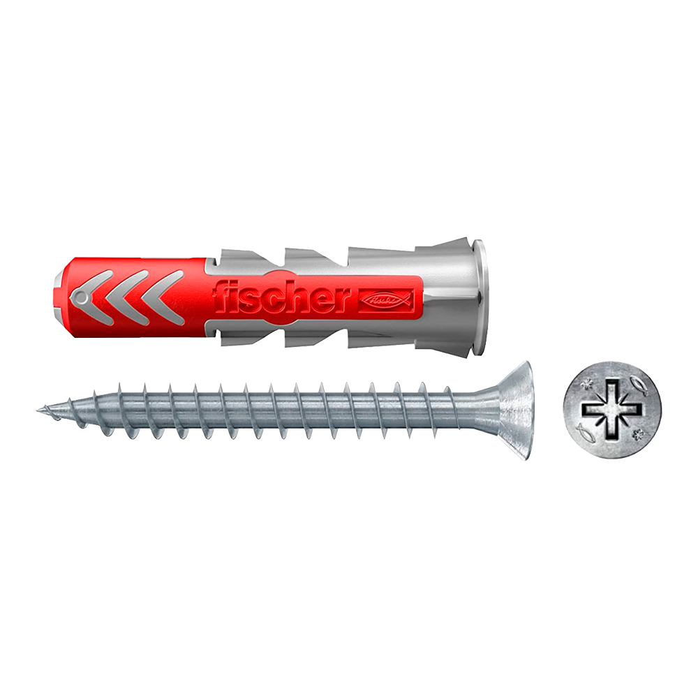 Tassello Universale con Vite Duo Power S 8 mm FISCHER - Conf. 50 Pezzi