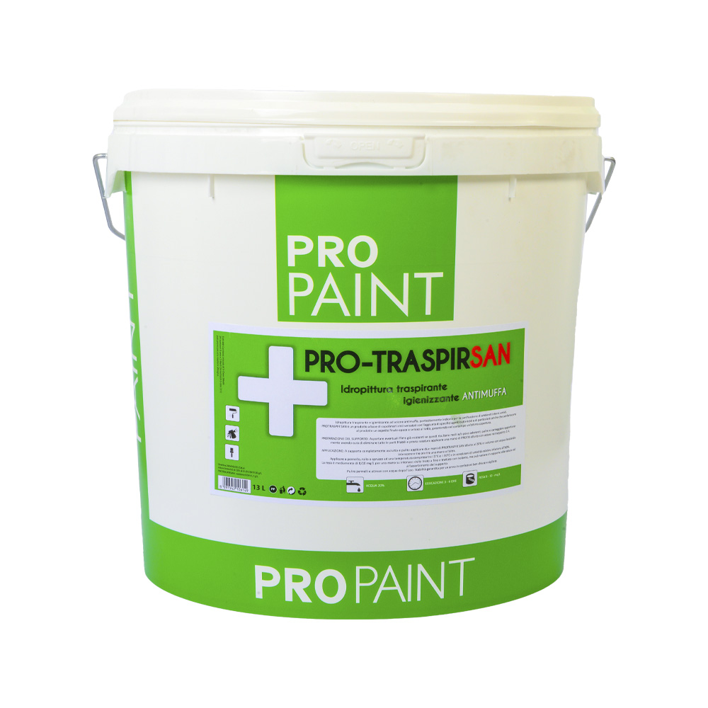 Traspirante pro traspir san propaint 13 lt - azione igienizzante ed antimuffa.